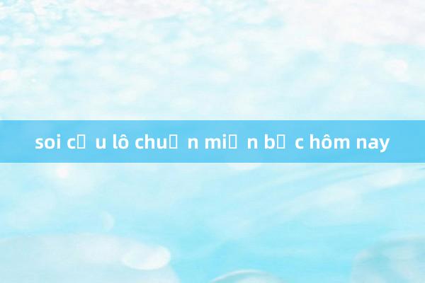 soi cầu lô chuẩn miền bắc hôm nay