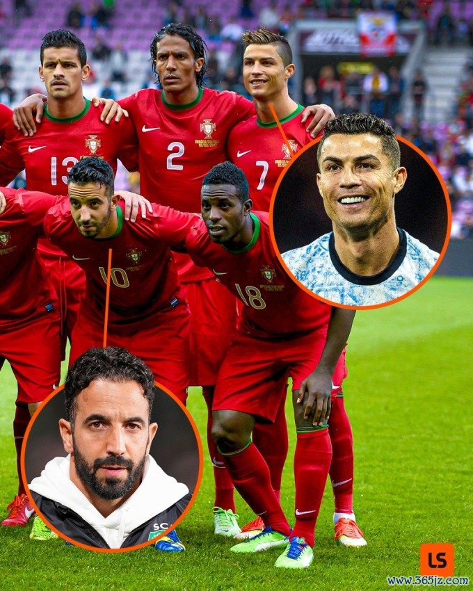 Cristiano Ronaldo và Ruben Amorim trong một trận của tuyển Bồ Đào Nha. Ảnh: Livescore