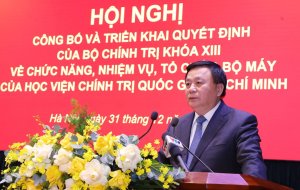 Học viện Chính trị quốc gia Hồ Chí Minh giảm 23 đầu mối cấp vụ